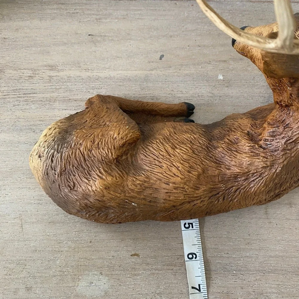 Homco Deer Buck Stag Laying Down Figurine